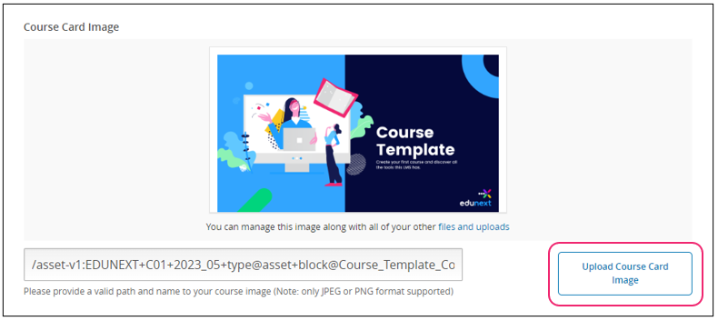 Image of the course card.